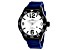 Oceanaut Men's Aqua One White Dial, Blue Silicone Watch