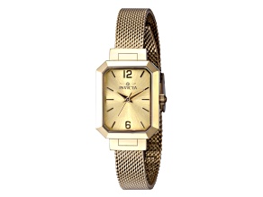 Invicta Angel 21mm Yellow Dial Yellow Stainless Steel Mesh Quartz Watch