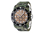 Invicta Pro Diver 48.8mm Khaki Dial Multi-color Stainless Steel Chronograph Quartz Watch