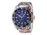 Invicta Pro Diver 48.8mm Blue Dial Multi-color Stainless Steel Chronograph Quartz Watch