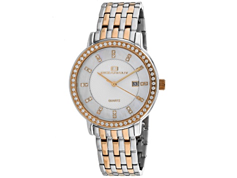 Oceanaut Women's Blossom White Dial, Silver-tone/Rose Stainless Steel Watch