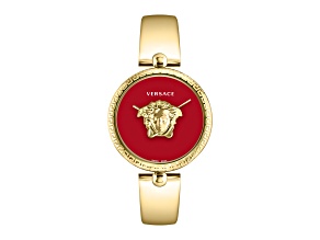 Palazzo Empire Watch 39MM Yellow Case Red Enamel Dial Yellow Bracelet