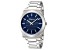 Ferragamo Men's Gancini 41mm Quartz Blue Dial Stainless Steel Watch