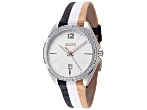 Hugo Boss Women's Felina 30.2mm Quartz Watch with Fabric Strap