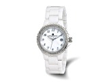 Ladies Charles Hubert White Ceramic 38mm Watch