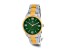 Charles Hubert Two-Tone Stainless Steel Green Dial Watch