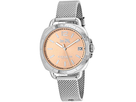 Coach Women's Tatum White Dial, Stainless Steel Watch