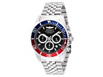 Invicta Pro Diver 43mm Blue and Red Bezel Stainless Steel Bracelet Quartz Watch