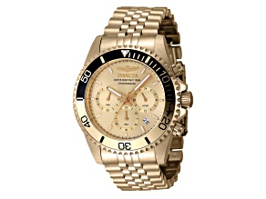 Invicta Pro Diver 43mm Black and Yellow Bezel Quartz Watch