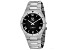 Roberto Bianci Men's Eterno Black Dial, Stainless Steel Watch