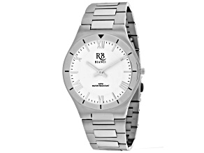 Roberto Bianci Men's Eterno White Dial, Stainless Steel Watch