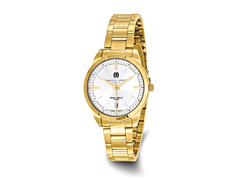 Ladies Charles Hubert Gold Plated Stainless Steel Silver  display picture 3