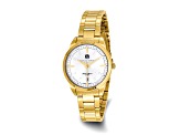 Ladies Charles Hubert Gold Plated Stainless Steel Silver-tone Dial Watch