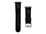Gametime NHL Winnipeg Jets Black Leather Apple Watch Band (42/44mm M/L). Watch not included.