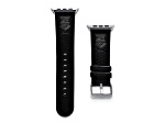 Gametime NHL Los Angeles Kings Black Leather Apple Watch Band (42/44mm M/L). Watch not included.