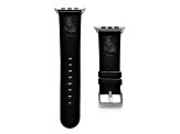 Gametime NHL Ottawa Senators Black Leather Apple Watch Band (42/44mm M/L). Watch not included.