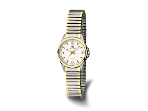 Ladies Charles Hubert Titanium Silver Dial Expansion Band Watch