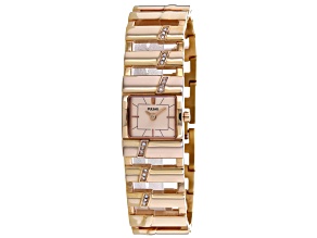 Pulsar Women's Classic Rose Dial Rose Stainless Steel with Crystal Accents Watch