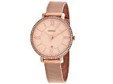 Fossil Women's Jacqueline Rose Dial, Rose Stainless Steel Watch