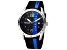 Head Men's Athens 44mm Quartz Black/Blue Silicone Strap Watch
