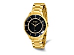 Mason Stainless Steel Yellow IP with Crystal Black Dial Watch