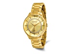 Mason Stainless Steel Yellow IP with Crystal Yellow Dial Watch