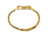 Mason Stainless Steel Yellow IP with Crystal Yellow Dial Watch