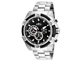 Invicta Bolt 52mm Black Dial Stainless Steel Band Quartz Watch