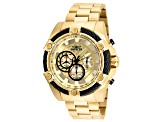 Invicta Bolt 52mm Yellow Dial Stainless Steel Band Quartz Watch