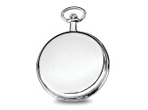 Charles Hubert Silver Tone Brass White Skeleton Dial Pocket Watch