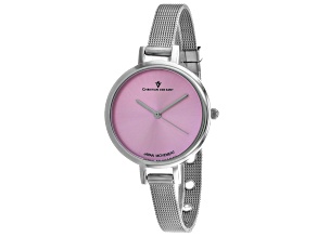 Christian Van Sant Women's Grace Pink Dial, Stainless Steel Watch