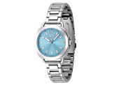 Invicta Wildflower 32mm Light Blue Dial Stainless Steel Bracelet Quartz Watch