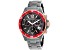Oceanaut Men's Baltica Special Edition Black Dial, Red Bezel, Gunmetal Stainless Steel Watch
