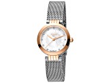 Ferre Milano Women's Fashion 28mm Quartz Rose Bezel Stainless Steel Watch