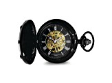 Charles Hubert Black Ion Plating Over Brass Full Hunter Mechanical Pocket Watch