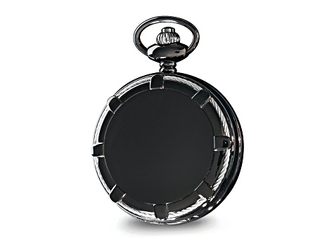 Charles Hubert Black Ion Plating Over Brass Full Hunter Mechanical Pocket Watch