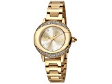 Just Cavalli Women's Glam Chic Yellow Dial, Yellow Stainless Steel Watch