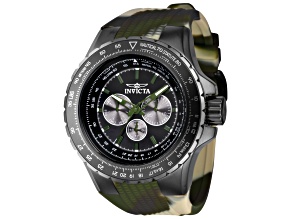Invicta Men's 50mm Black Dial Quartz Watch