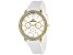 Seapro Women's Swell White Dial, Yellow Bezel, White Silicone Watch