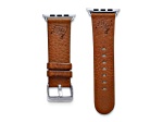 Gametime Tampa Bay Buccaneers Leather Band fits Apple Watch (38/40mm S/M Tan). Watch not included.