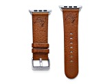 Gametime Tampa Bay Buccaneers Leather Band fits Apple Watch (38/40mm S/M Tan). Watch not included.