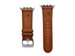 Gametime Minnesota Vikings Leather Band fits Apple Watch (38/40mm S/M Tan). Watch not included.