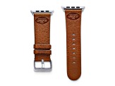 Gametime New York Jets Leather Band fits Apple Watch (38/40mm S/M Tan). Watch not included.