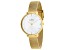 Skagen Women's Anita White Dial, Yellow Mesh Stainless Steel Watch