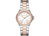 Michael Kors Women's Lennox Rose Bezel Rose Two-tone Stainless Steel Watch