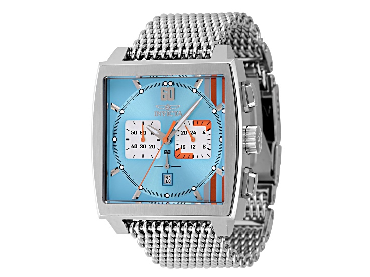 Invicta S1 Rally 45mm Light Blue Dial Stainless Steel Quartz Watch