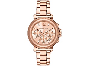 Michael Kors Maren 40mm Rose Stainless Steel Bracelet Chronograph Quartz Watch