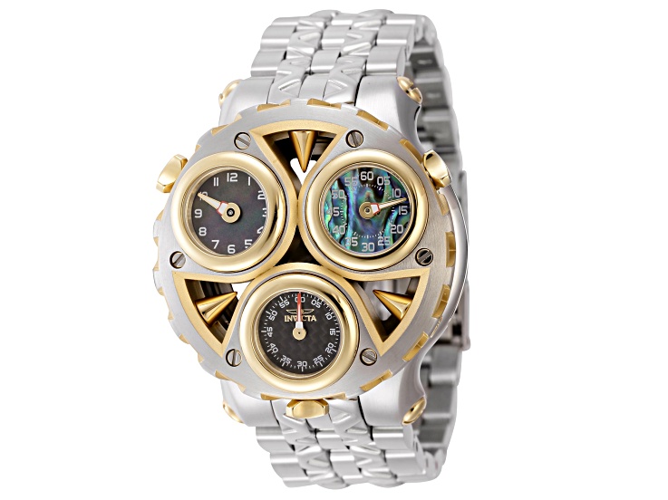Invicta Cerberus 47mm Two-tone Dial Stainless Steel Quartz Watch