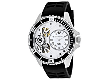 Picture of Oceanaut Men's Tide White Dial, Black Rubber Strap Watch