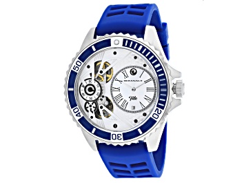 Picture of Oceanaut Men's Tide White Dial, Blue Rubber Strap Watch
